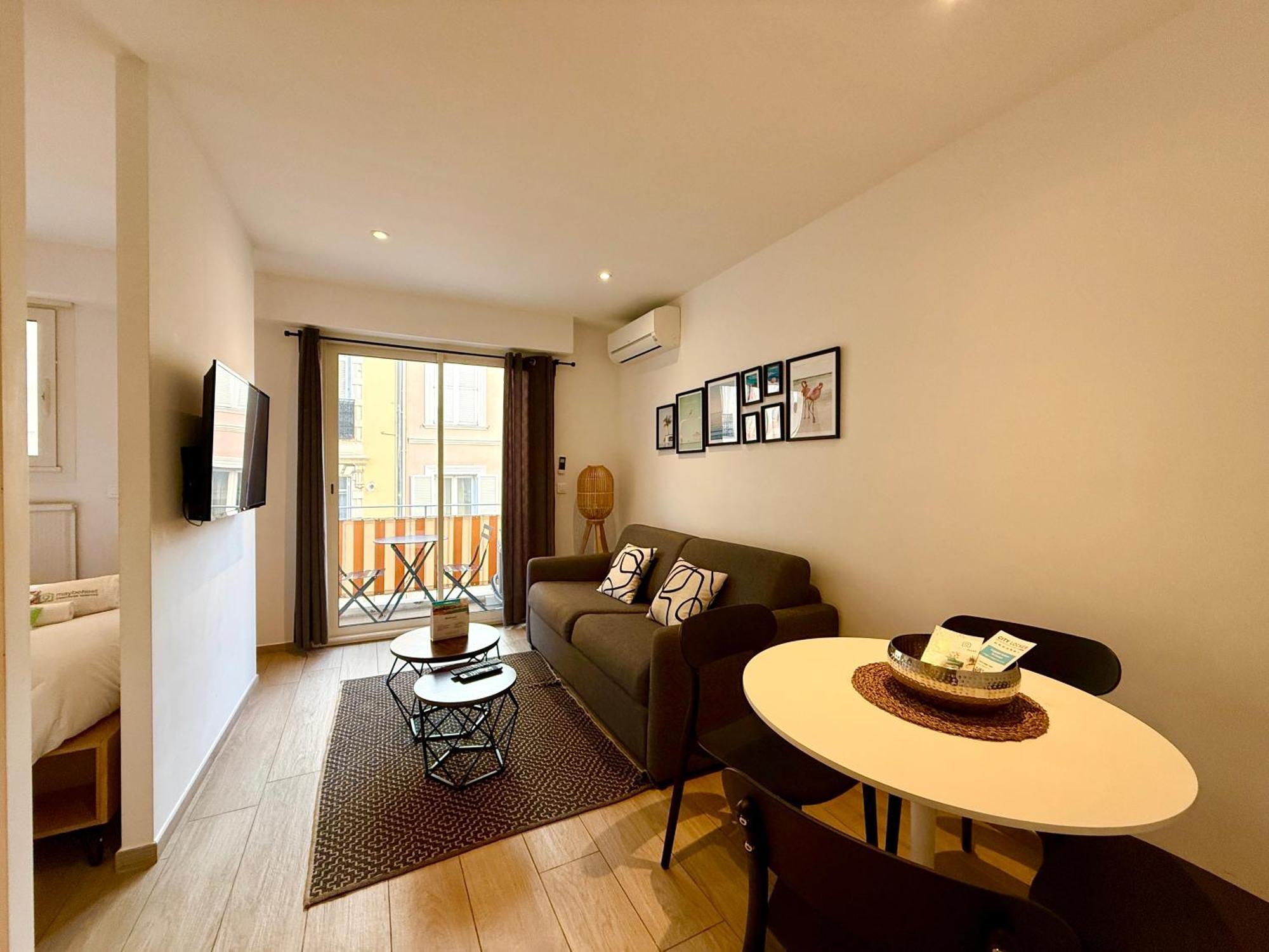 C001-Beau Studio Neuf Situe Au Centre Cannes Exterior foto